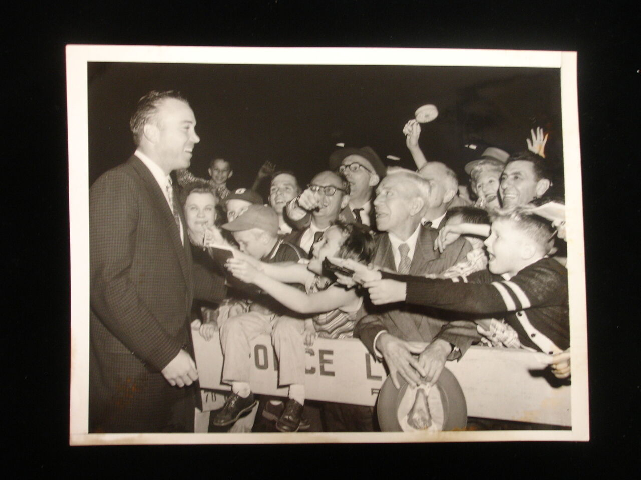 1955 Duke Snider Los Angeles Dodgers Wire Photograph - 7" x 9"