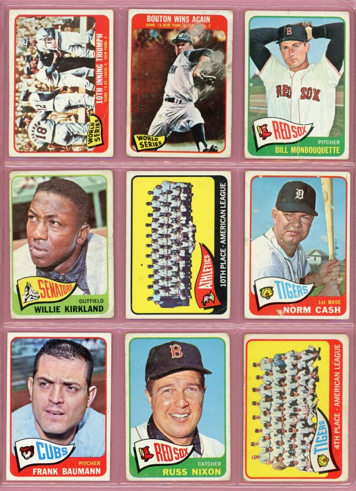 1965 Topps Starter Set Lot of 128 Different Baseball Cards Low Grade