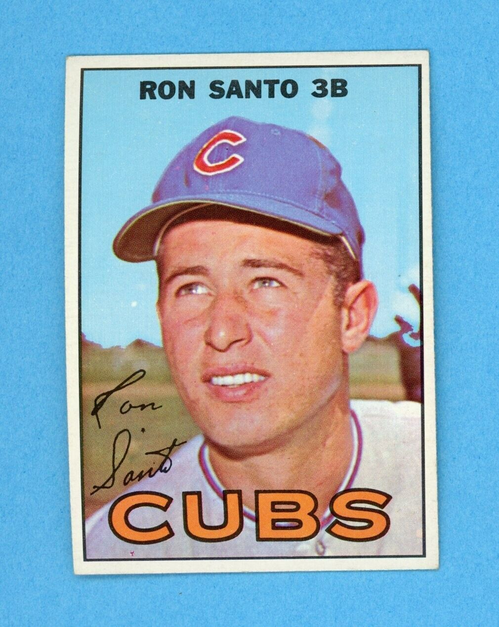 1967 Topps #70 Ron Santo Chicago Cubs Baseball Card Ex/Mt