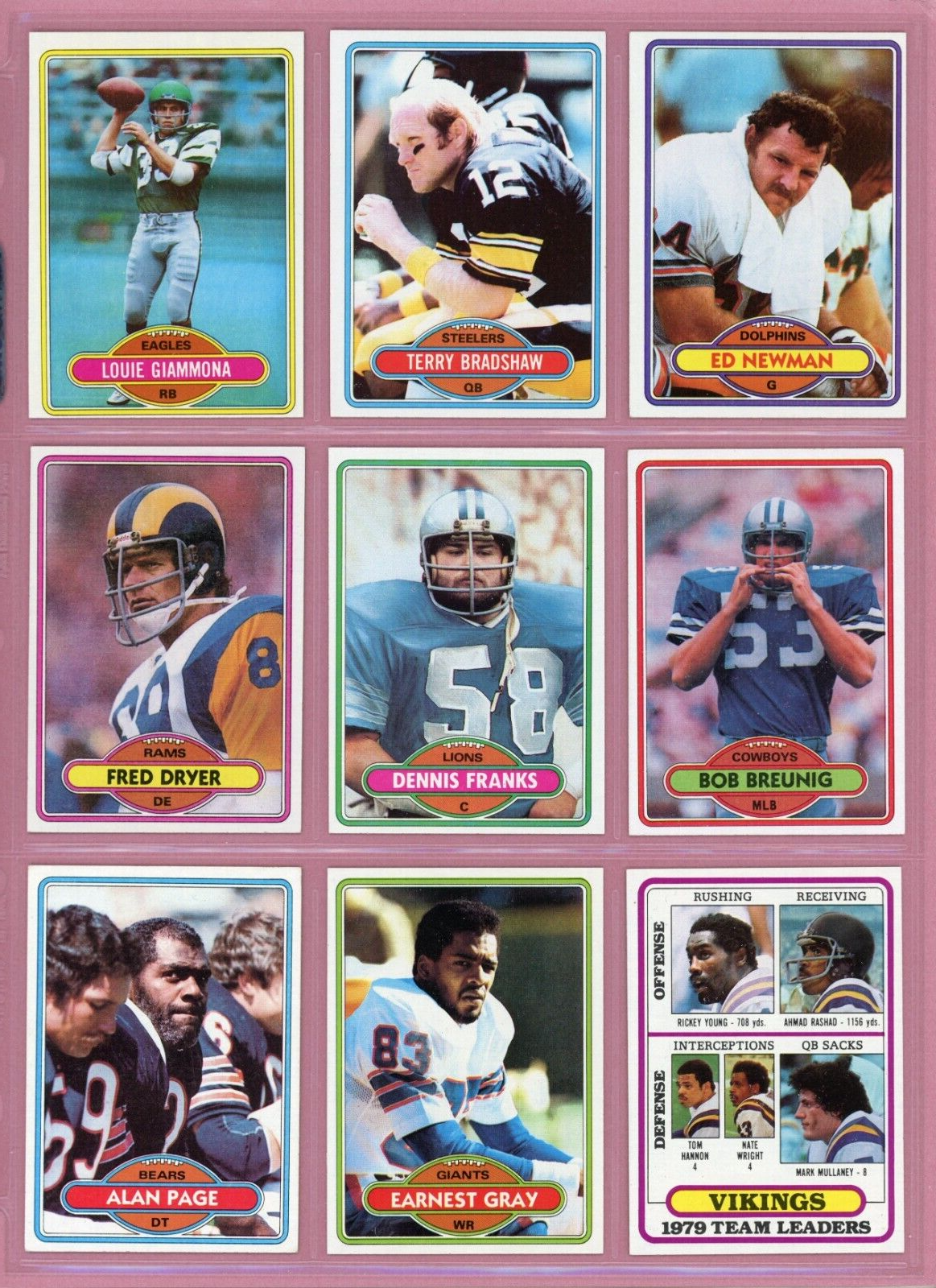 1980 Topps Complete Set of 528 Football Cards Ex/Mt - NM