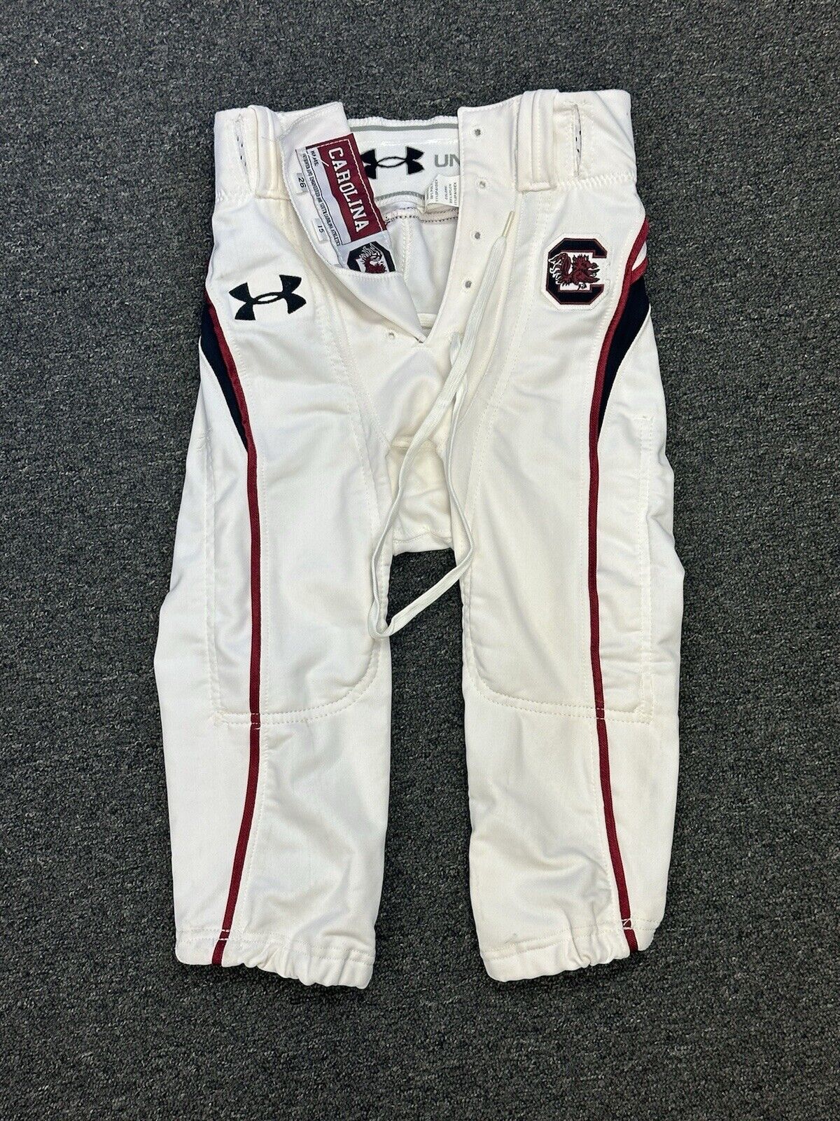 2008 South Carolina Gamecocks GAME USED Under Armour NCAA College Football Pants