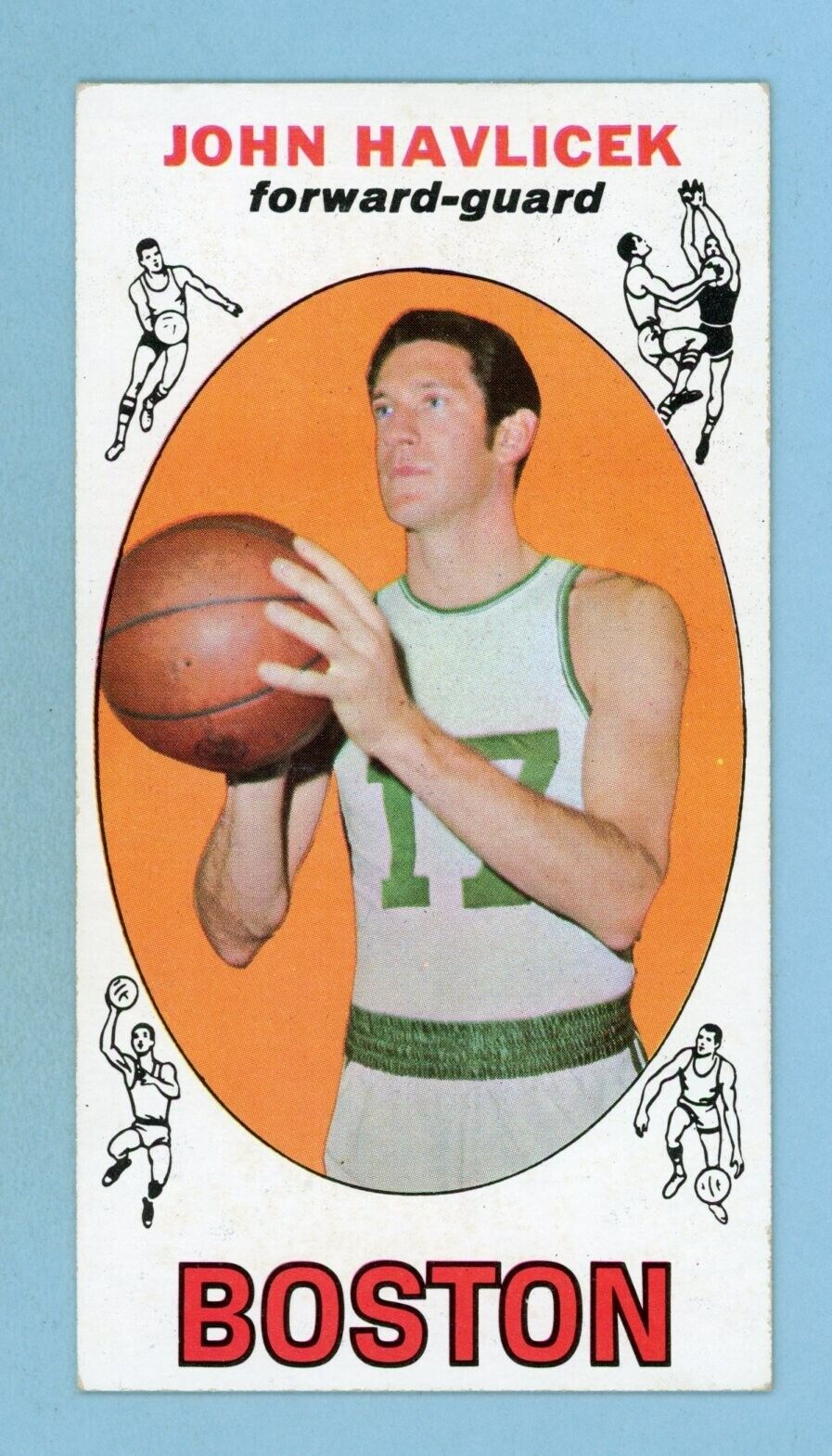 1969-70 Topps #20 John Havlicek Boston Celtics Rookie Basketball Card EX