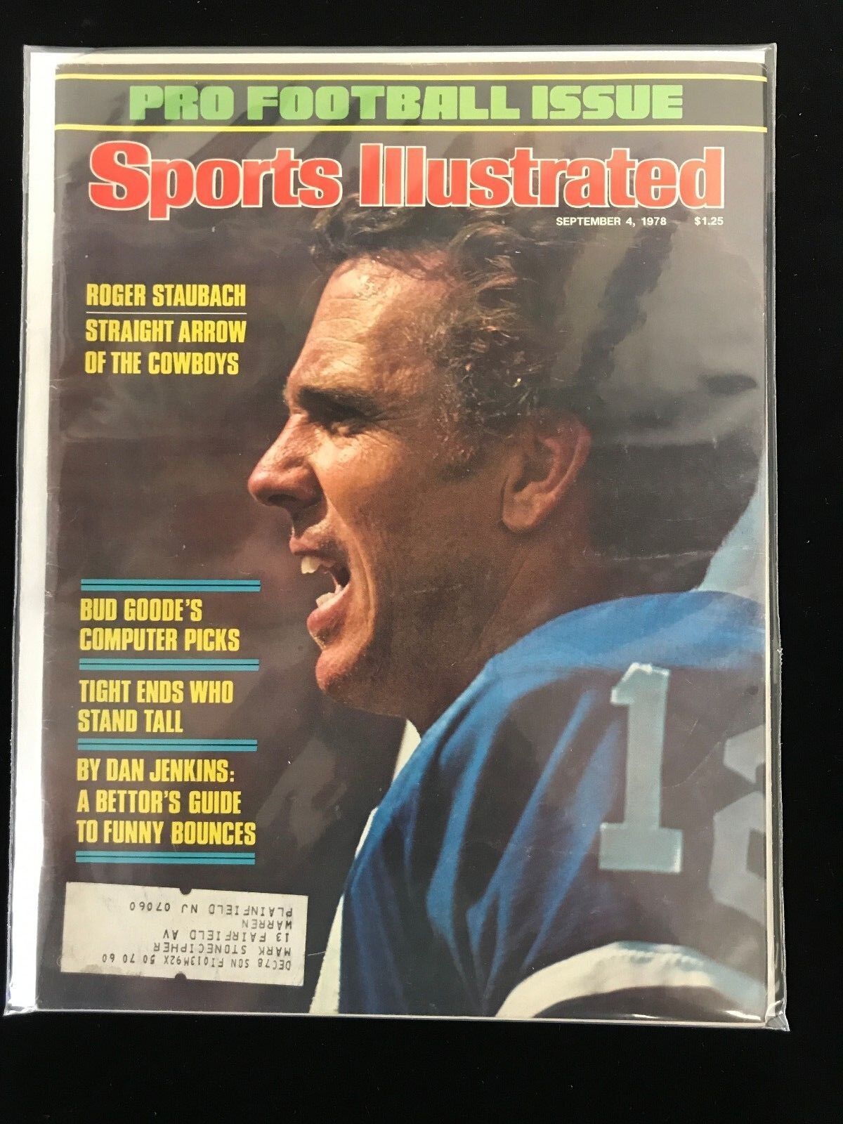 Sept 4 1978 Sports Illustrated Complete Magazine-Roger Staubach COWBOYS