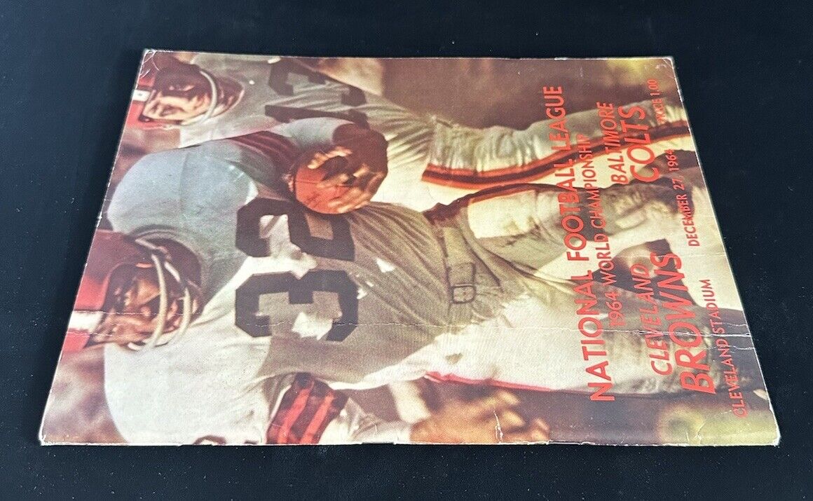 December 27, 1964 NFL Championship Football Program Colts @ Browns w/ Jim Brown