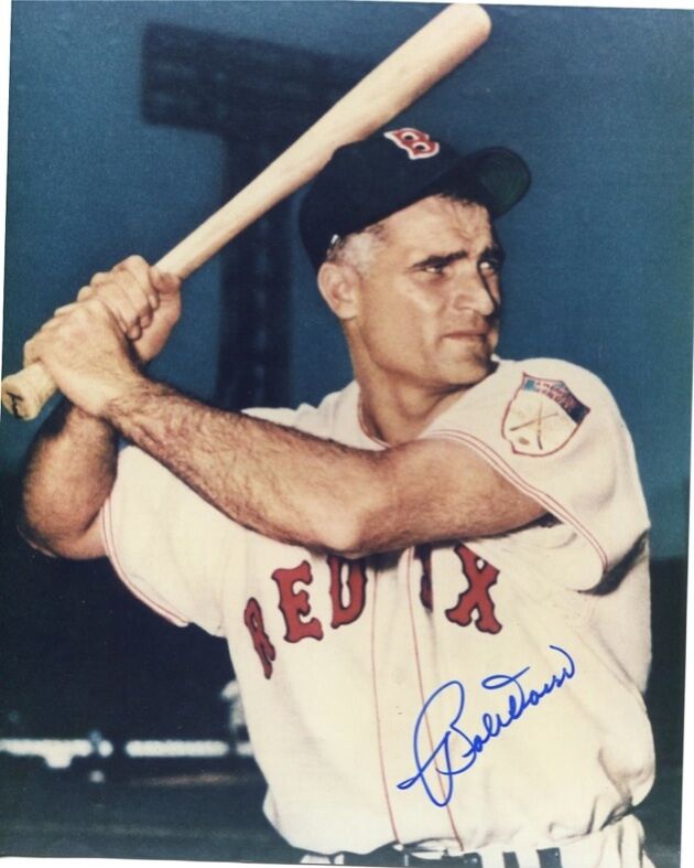 Bobby Doerr 8X10 Color Auto Batting Pose PSA/DNA