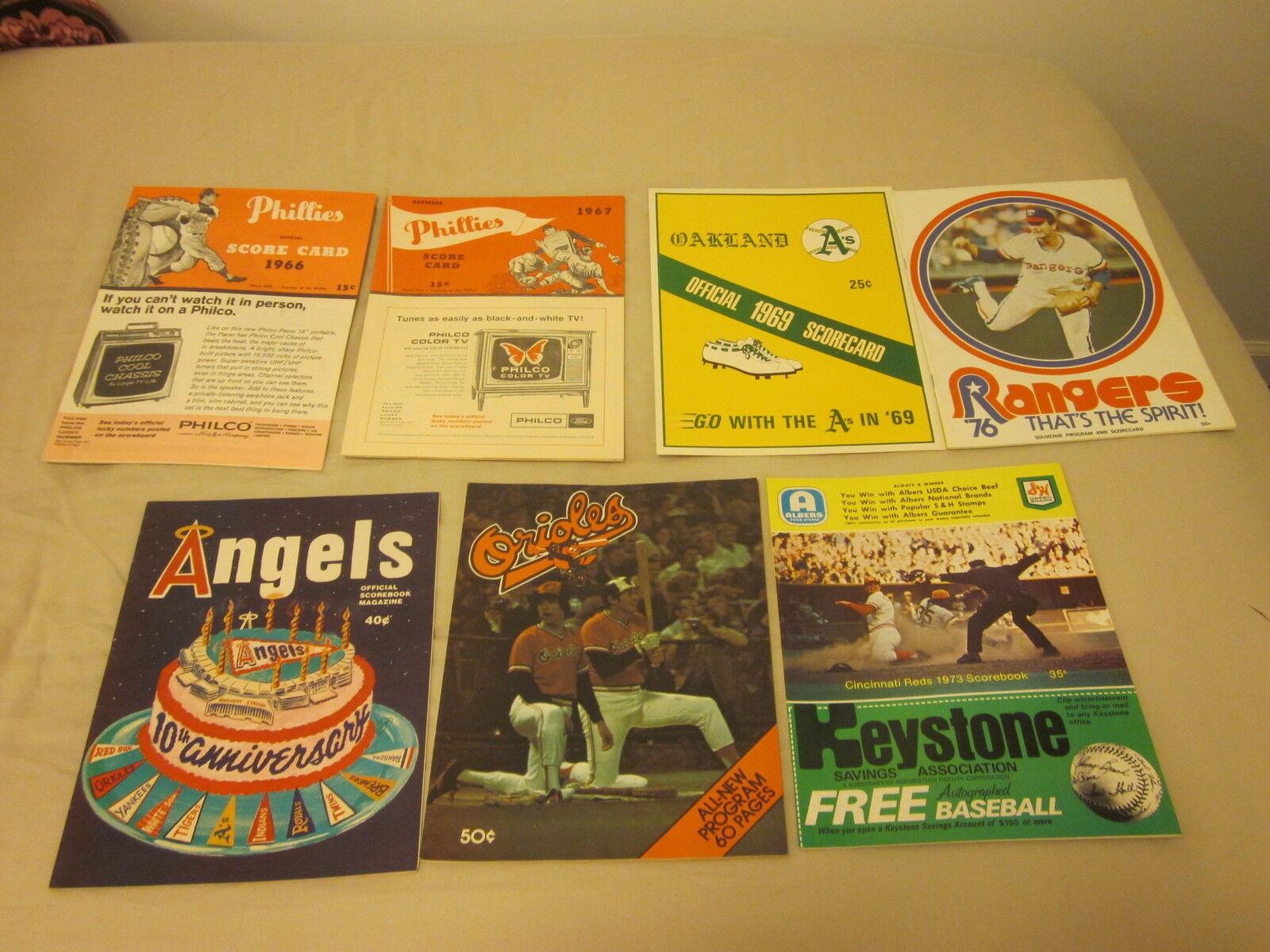1966-1983 MLB Baseball Programs 14 Different EX+
