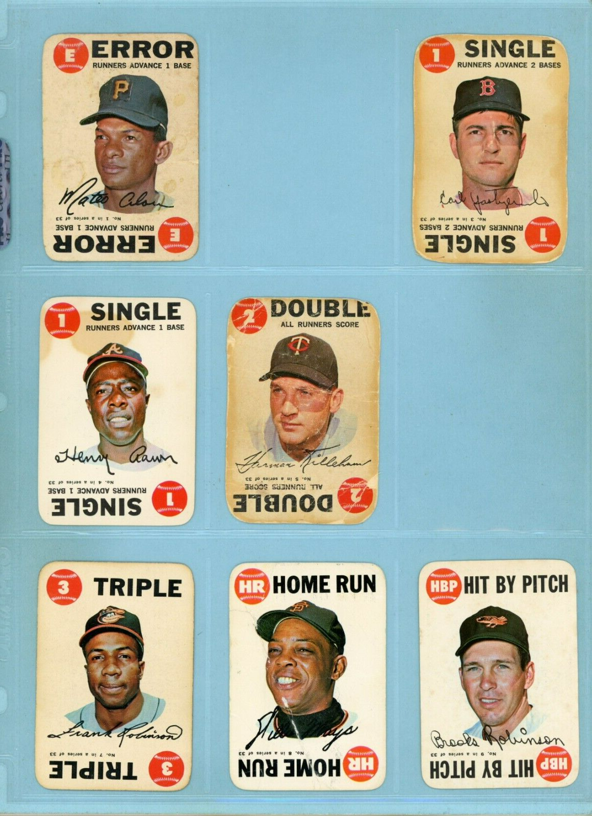 1968 Topps Game Near Set Lot of 31 Different Baseball Cards Low Grade