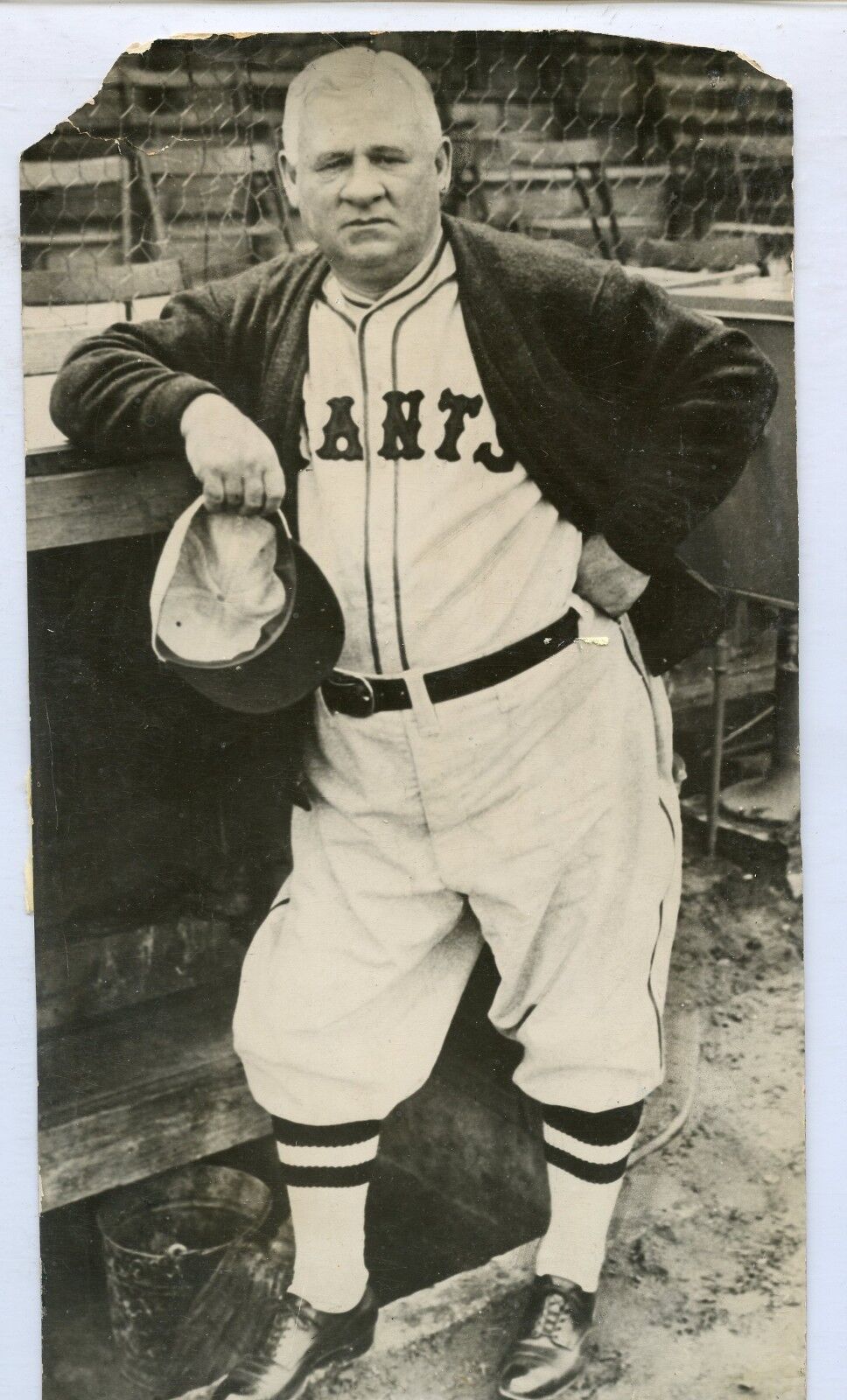 Vintage John McGraw Manager New York Giants 6 1/2 X 11 1/2 Wire Photo