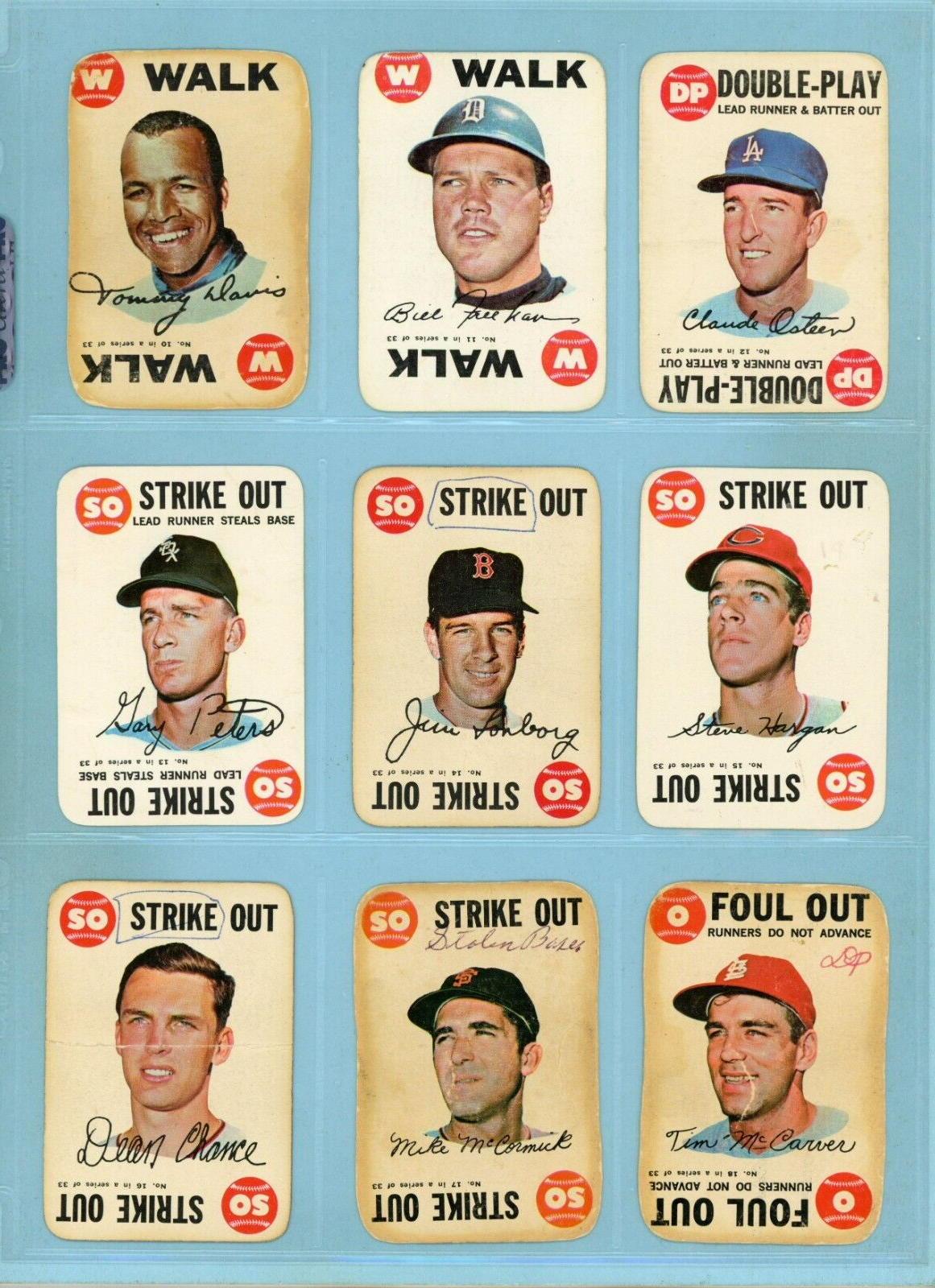 1968 Topps Game Near Set Lot of 31 Different Baseball Cards Low Grade