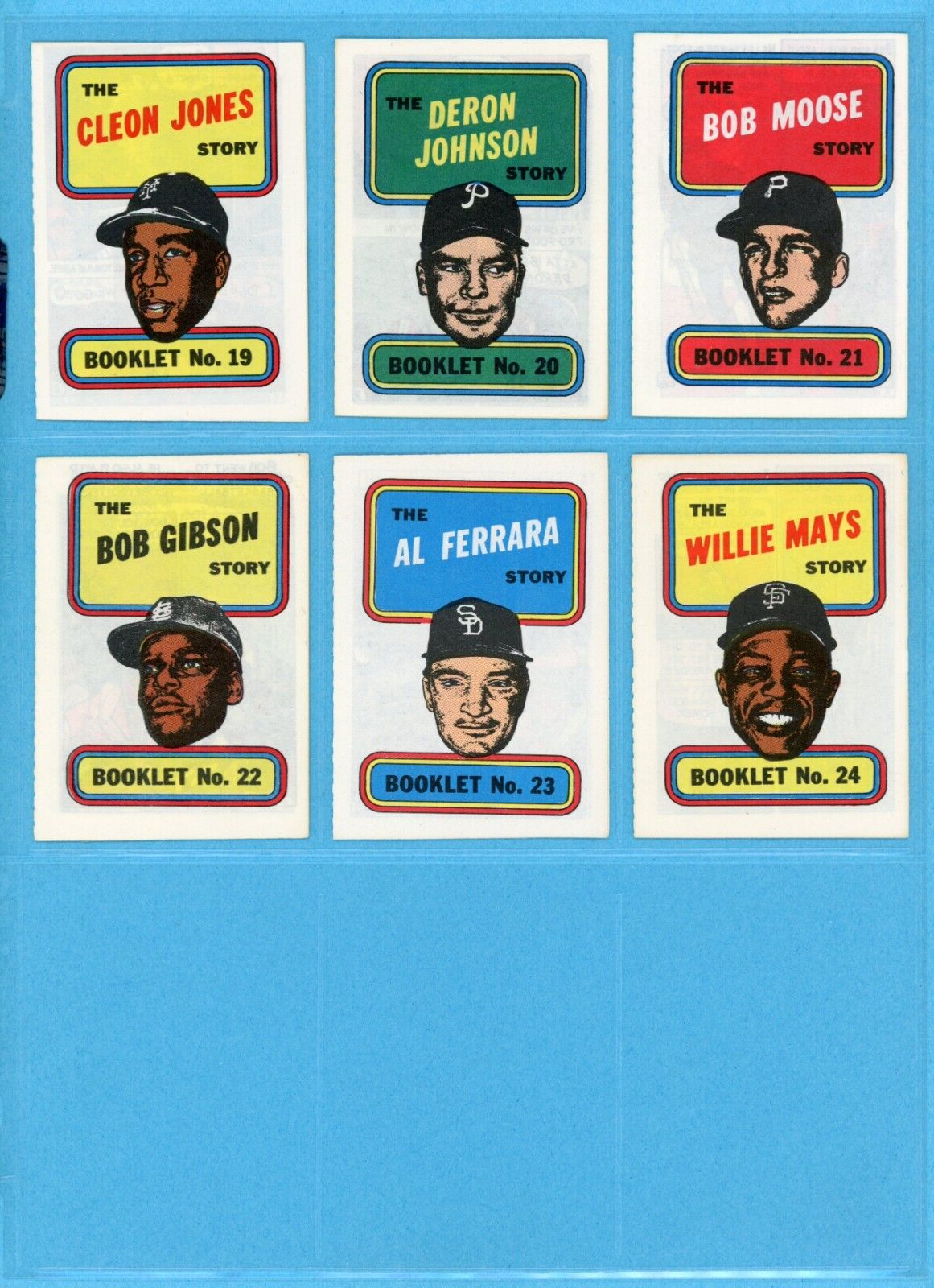 1970 Topps Story Booklets Complete Set of 24 Baseball Card Insert