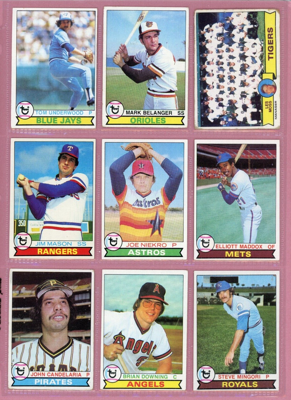 1979 Topps Complete Set of 726 Baseball Cards Mixed Grades