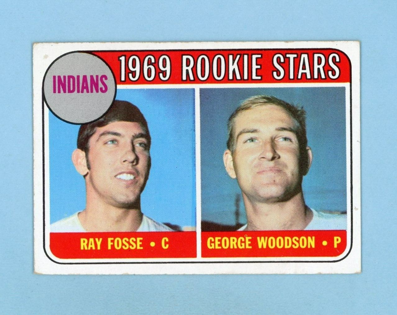 1969 Topps #244 Ray Fosse Cleveland Indians Rookie Baseball Card EX wrk