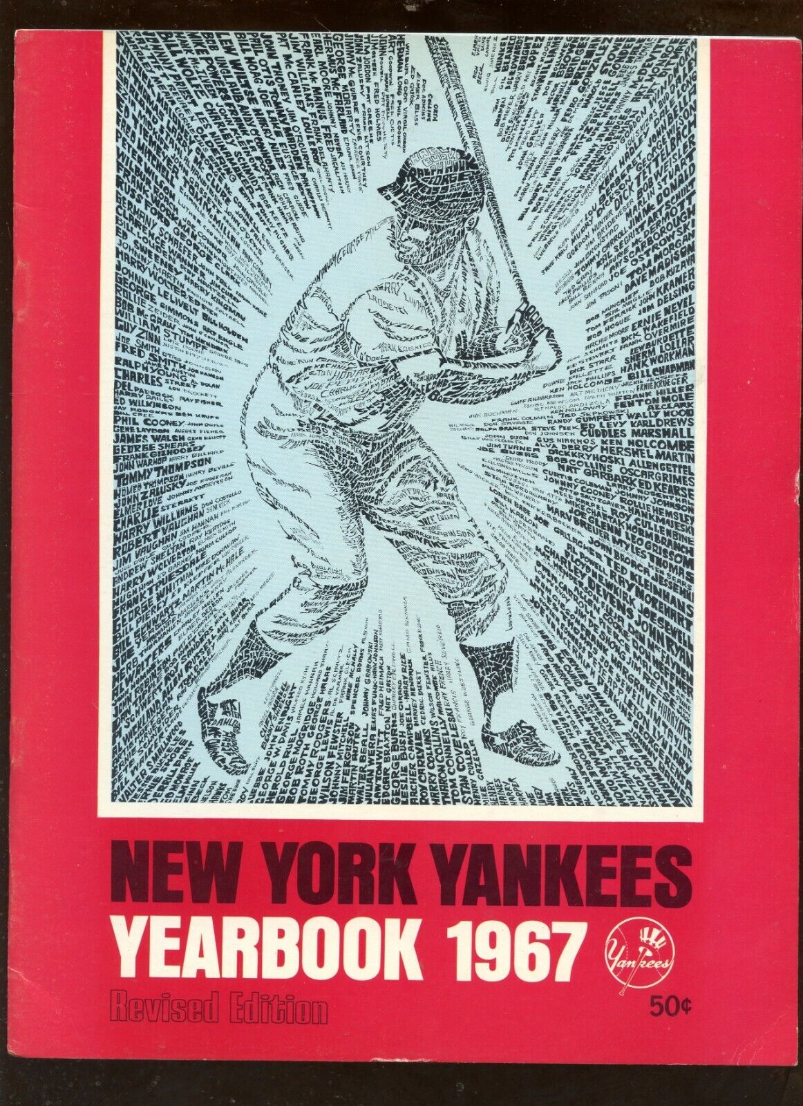 1967 MLB New York Yankees Revised Yearbook EX