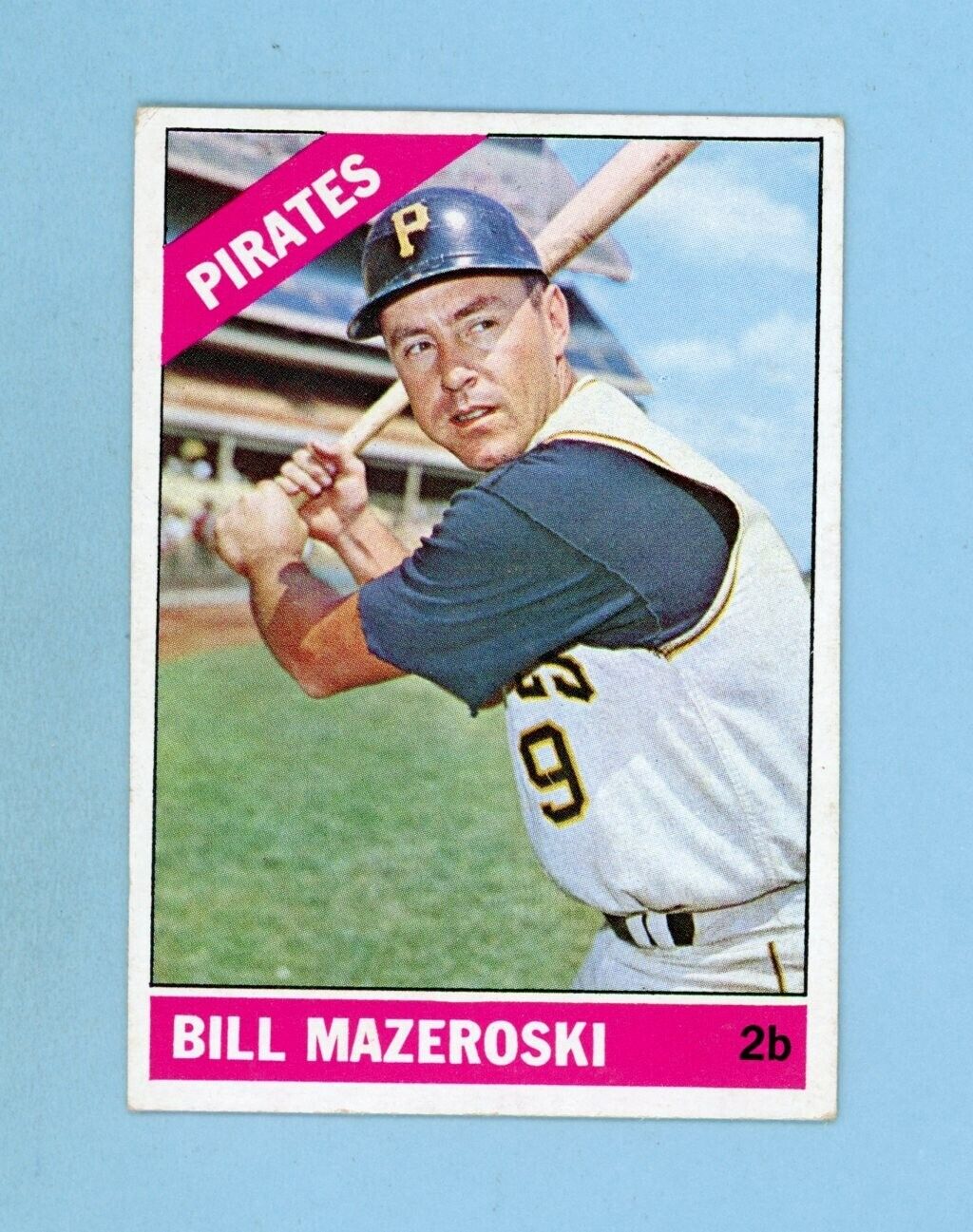 1966 Topps #210 Bill Mazeroski Pittsburgh Pirates Baseball Card EX