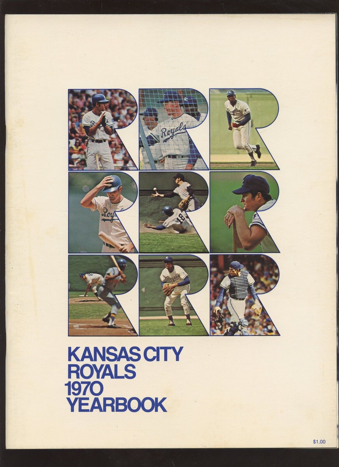 1970 MLB Baseball Kansas City Royals Yearbook NRMT