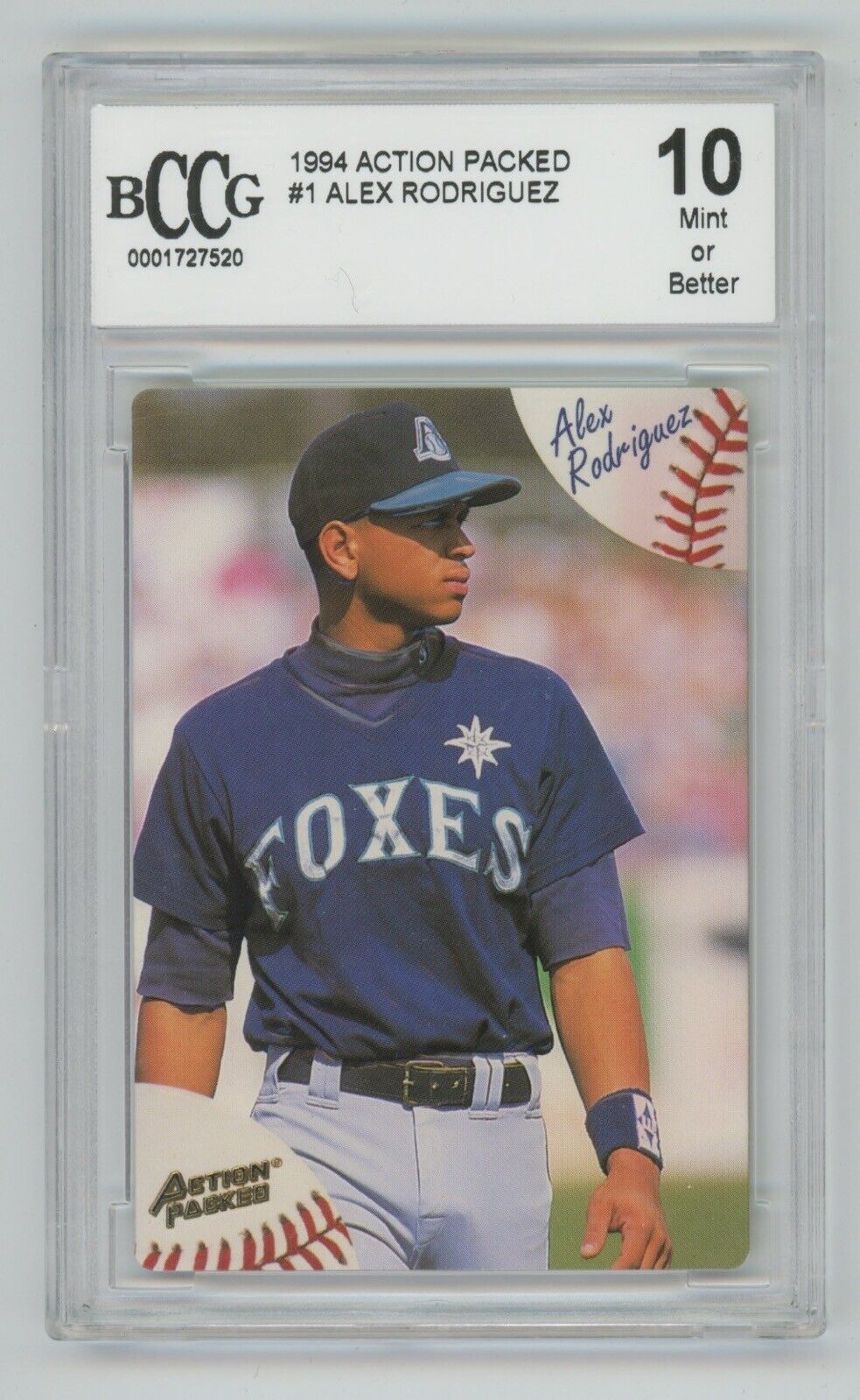 Alex Rodriguez 1994 Action Packed #1 • BCCG 10 Mint+