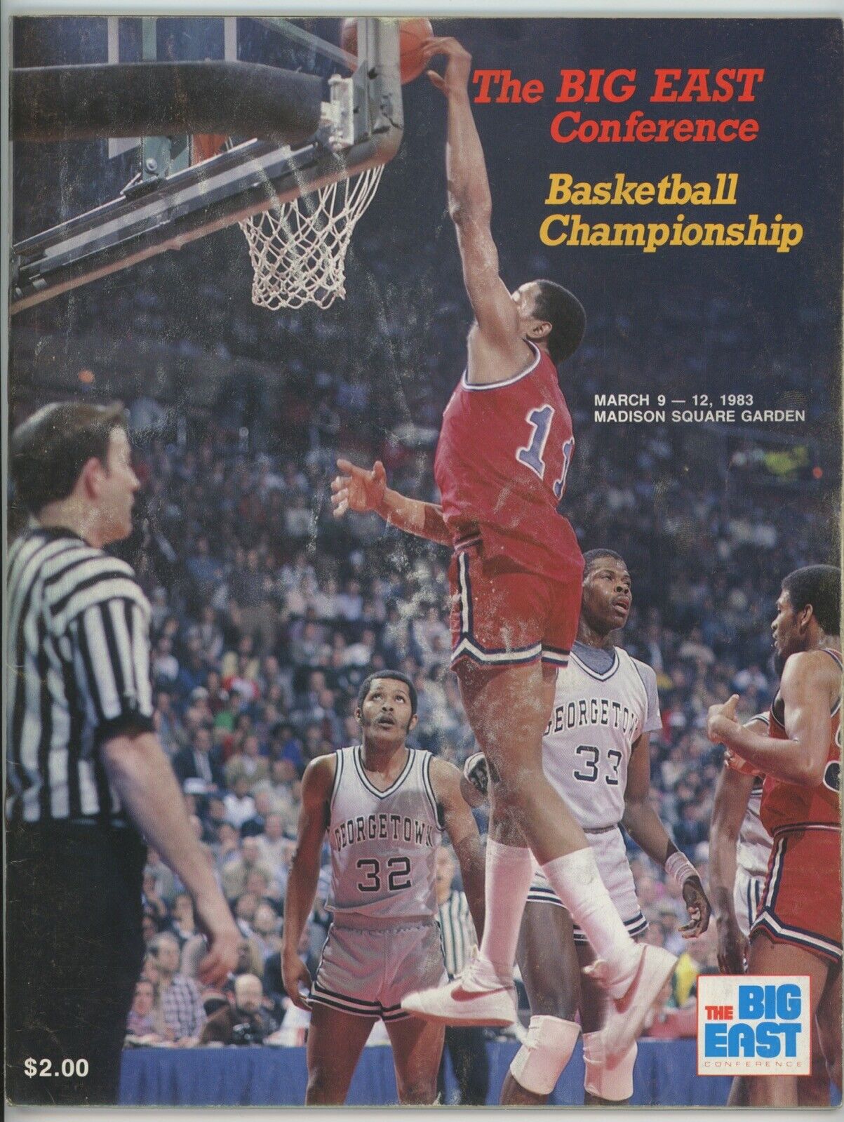 March 1982 The Big East Quarterfinals MSG Program • Scored