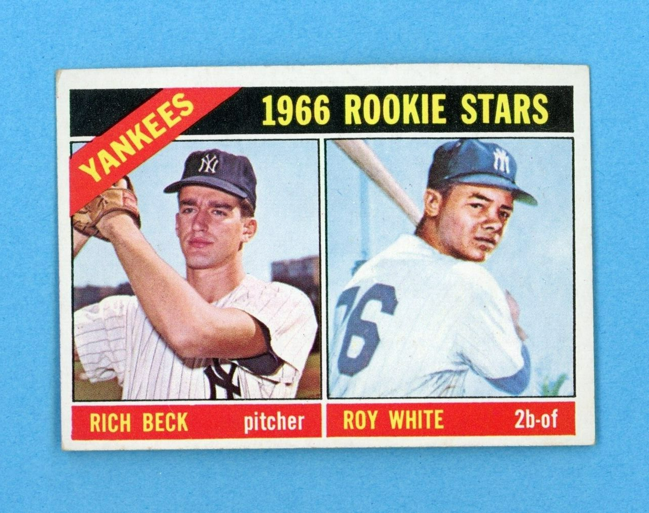 1966 Topps #234 Roy White New York Yankees Rookie Baseball Card Ex/Ex+