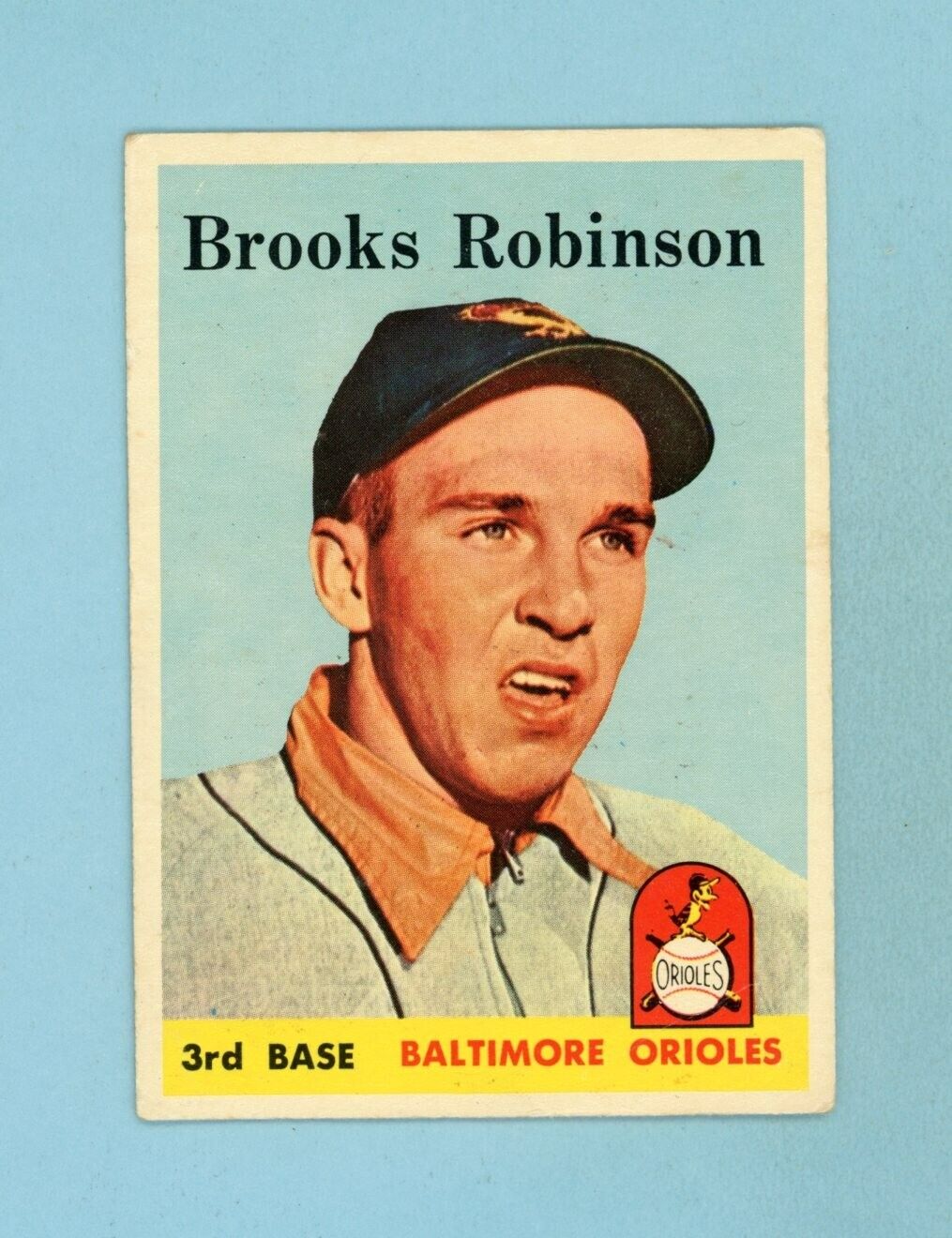 1958 Topps #307 Brooks Robinson Baltimore Orioles Baseball Card Vg/Ex ap wrks