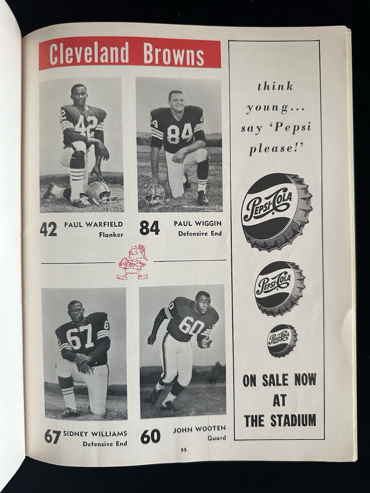 December 27, 1964 NFL Championship Football Program Colts @ Browns w/ Jim Brown