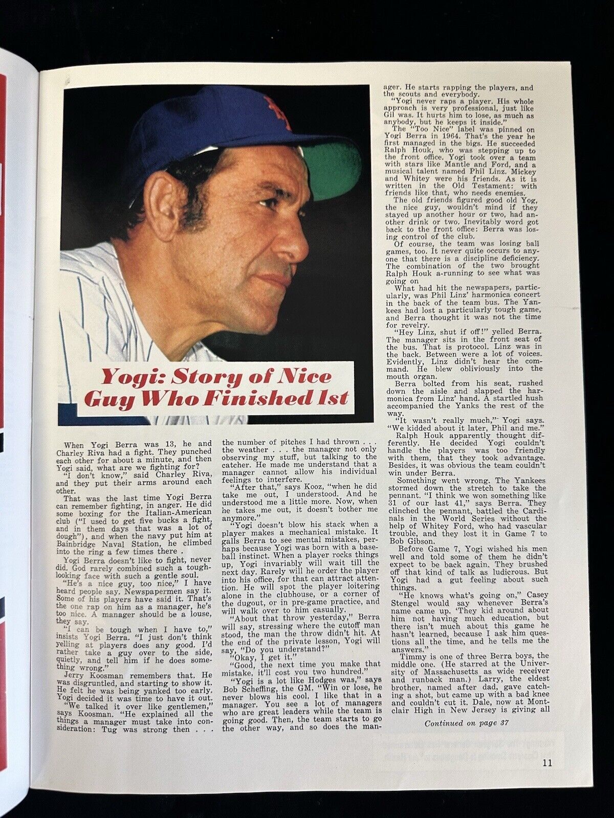 1974 Mayor’s Trophy Baseball Program Yankees vs Mets @ Shea Stadium - Scored