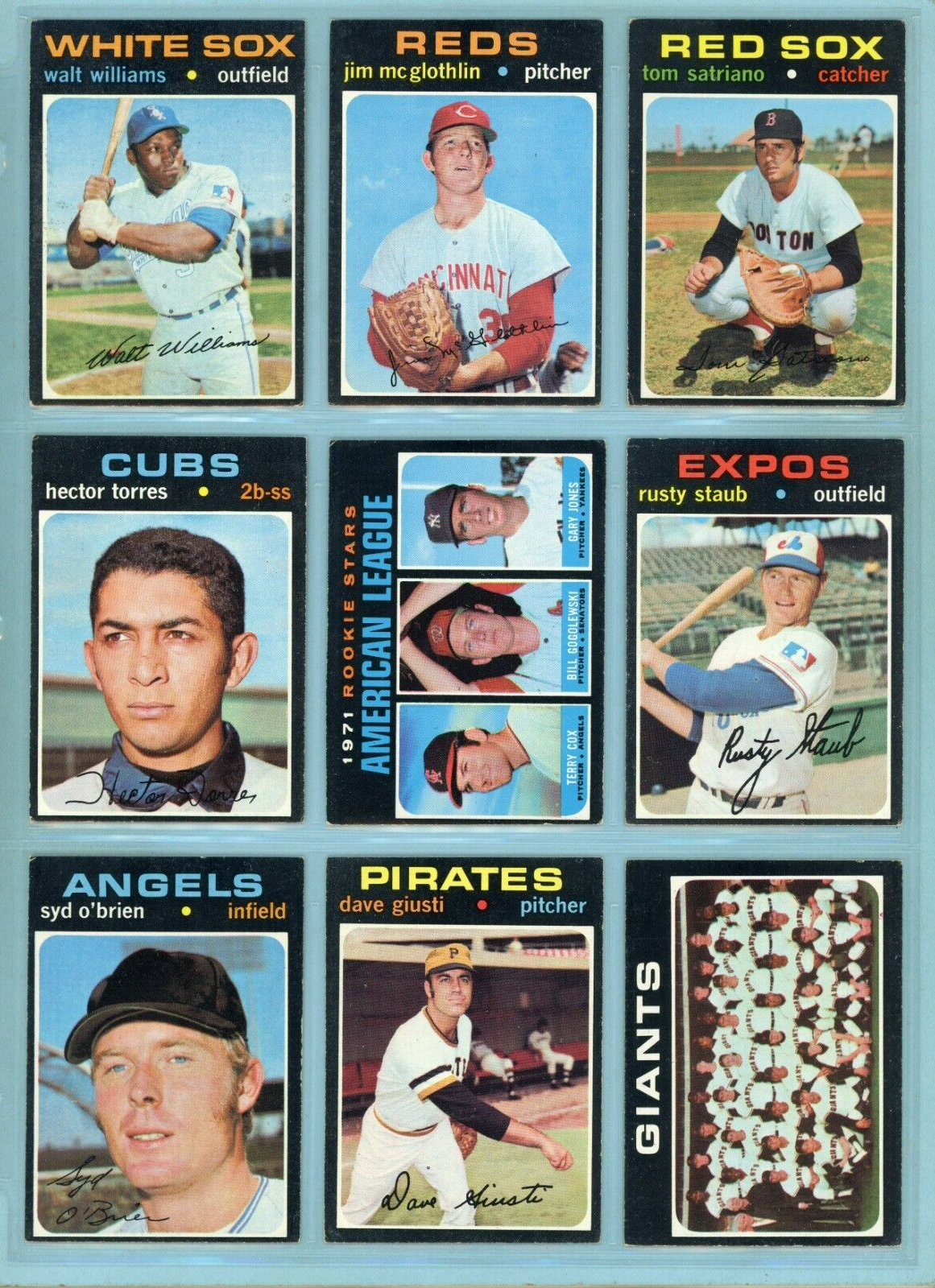 1971 Topps Starter Set Lot of 110 Different Semi-High Number Baseball Cards EX