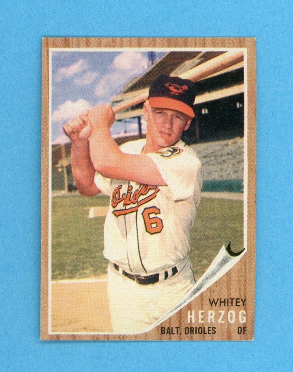 1962 Topps #513 Whitey Herzog Baltimore Orioles Baseball Card Ex/Mt - NM