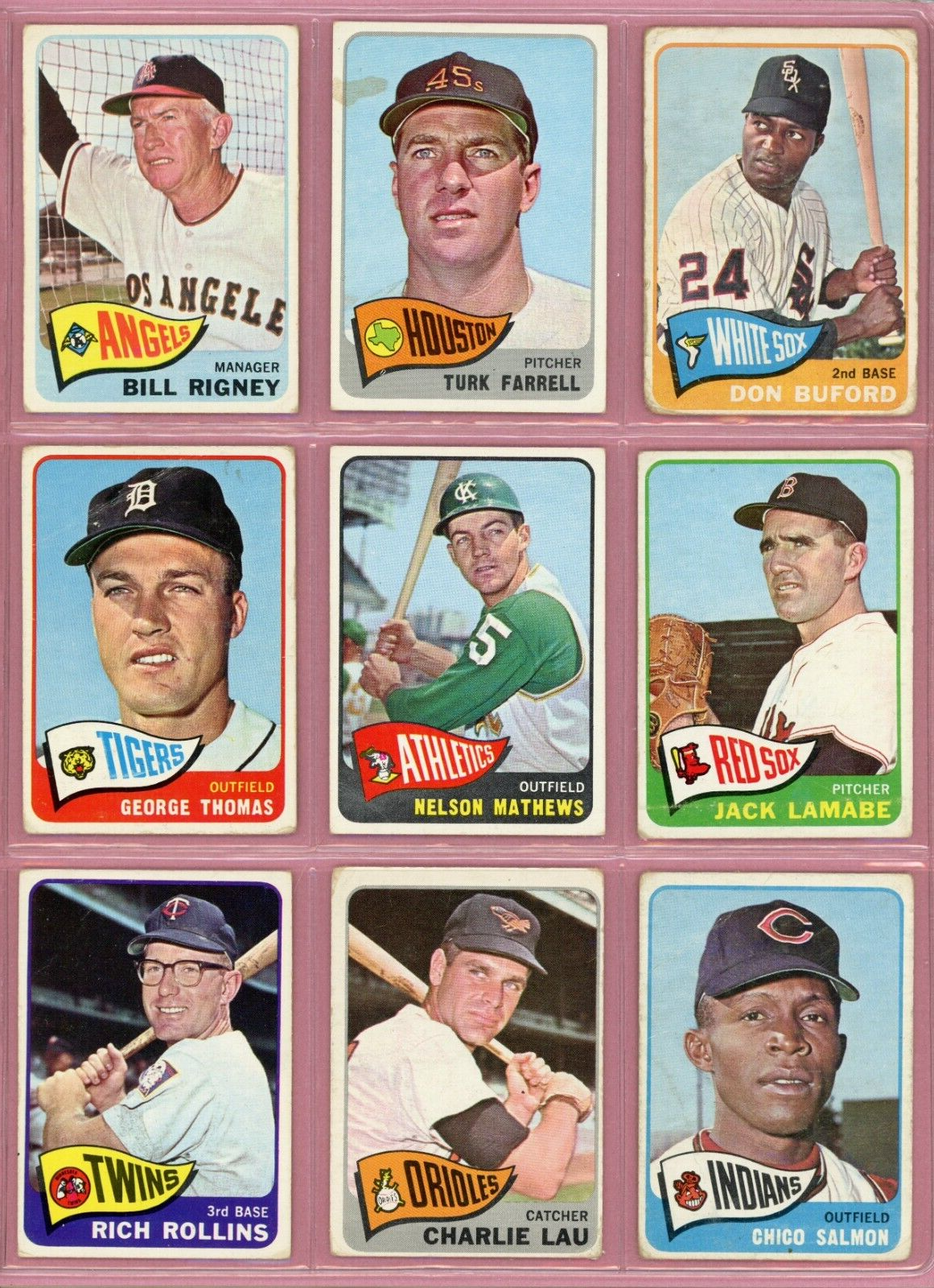 1965 Topps Starter Set Lot of 128 Different Baseball Cards Low Grade