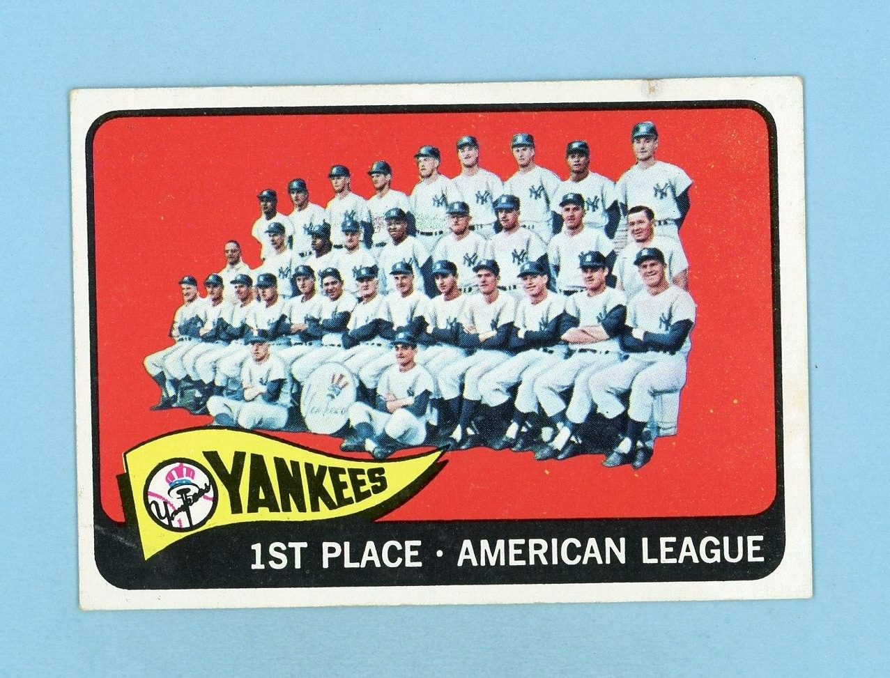 1965 Topps #512 New York Yankees Team Baseball Card EX+ - Ex/Mt app lt wk/cr sta