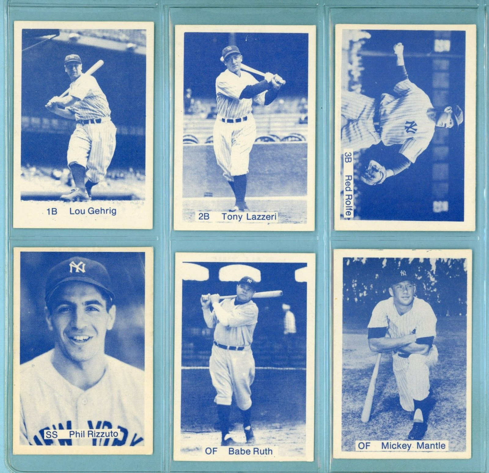 1975 TCMA All Time New York Yankees Complete Set of 12 Baseball Cards