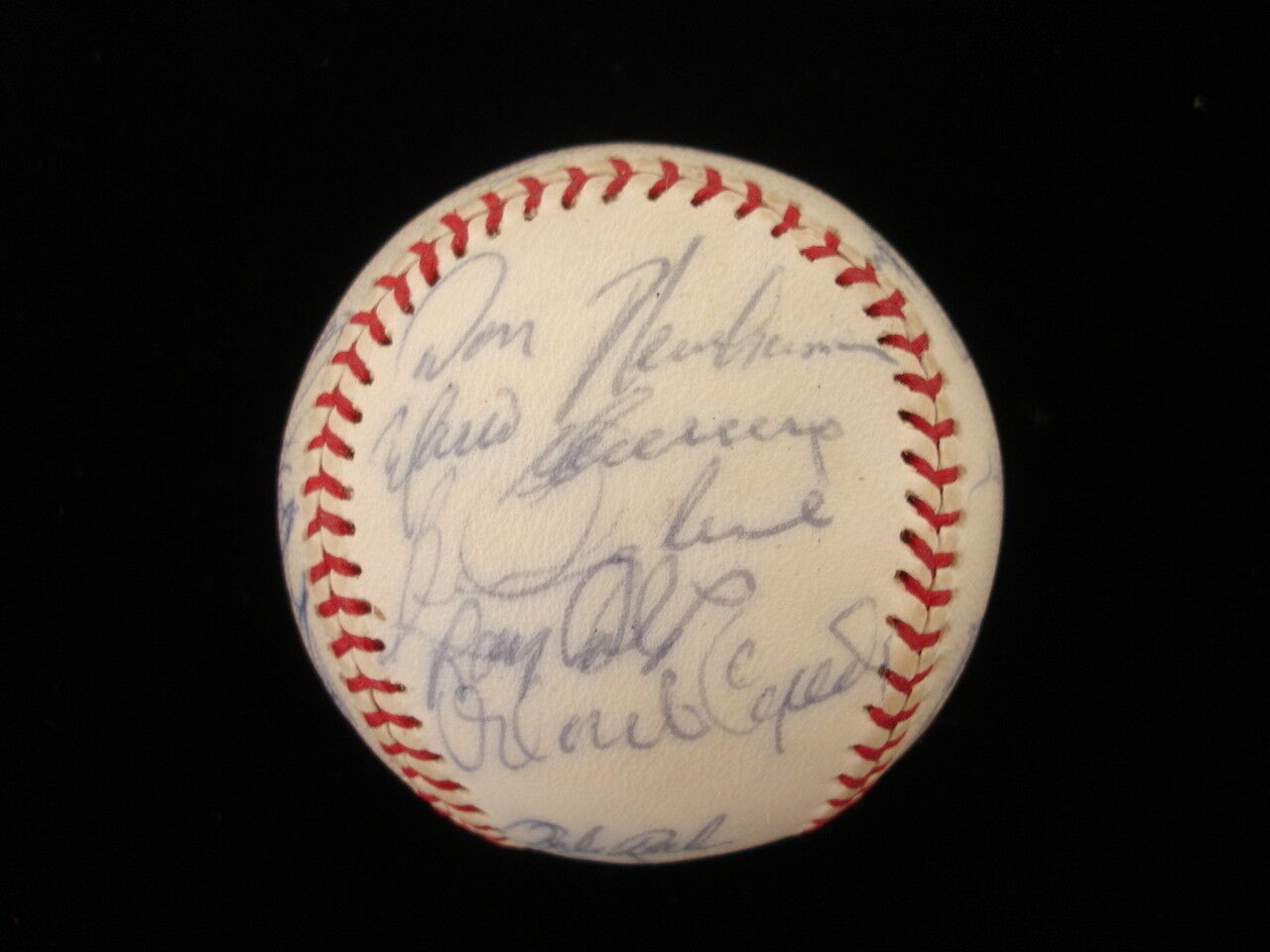 1973 Boston Red Sox Team Autographed AL Baseball - 25 Signatures 