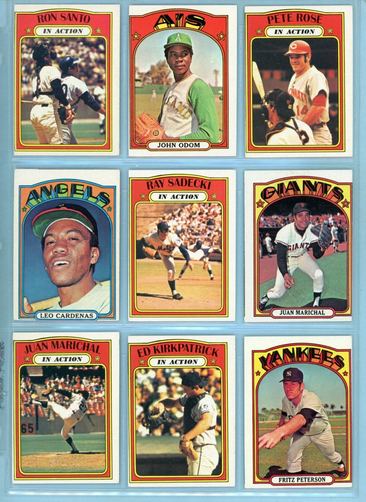 1972 Topps Starter Set Lot of 346 Different Baseball Cards EX+ - NM o/c m/c