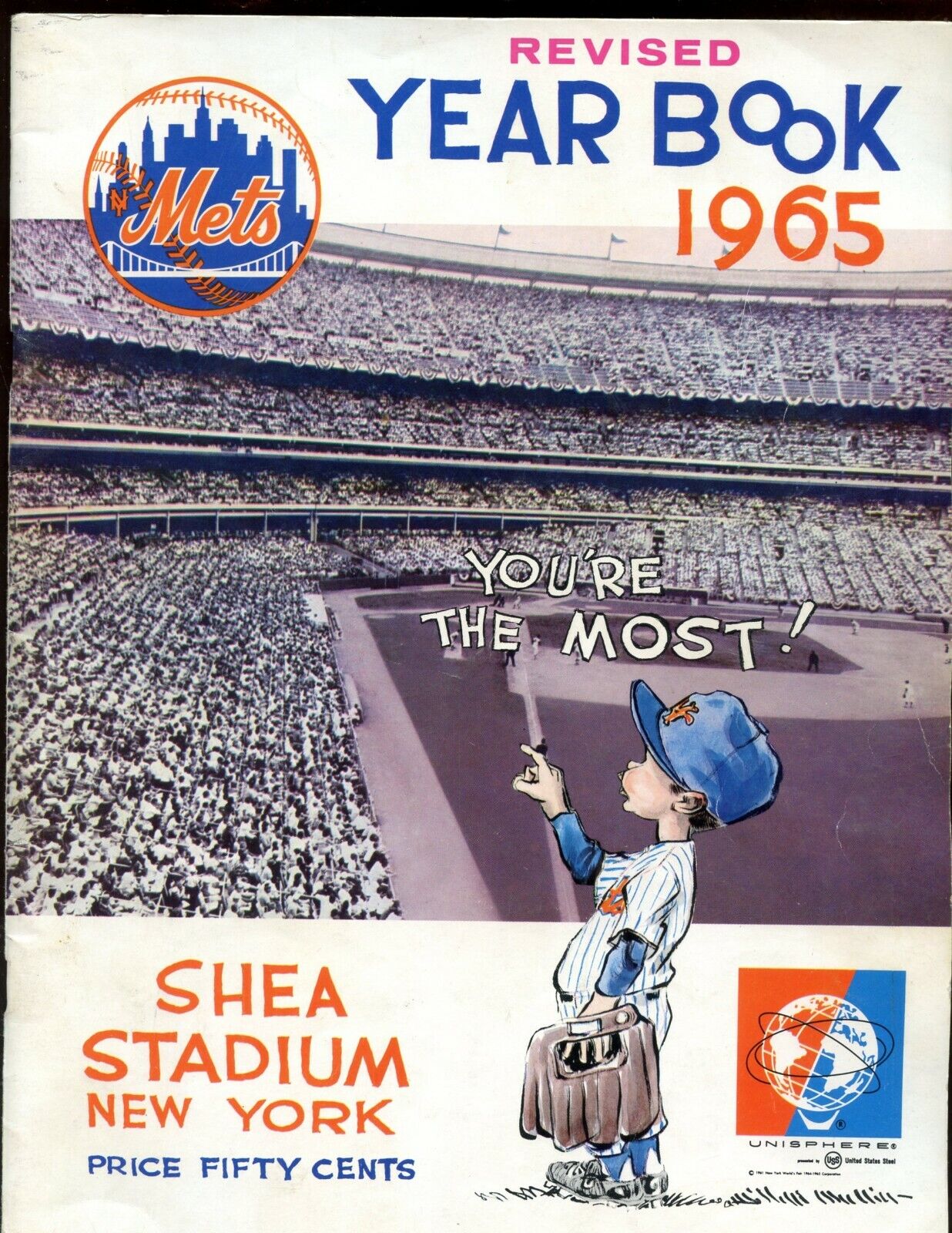 1965 New York Mets Revised Yearbook VG/EX