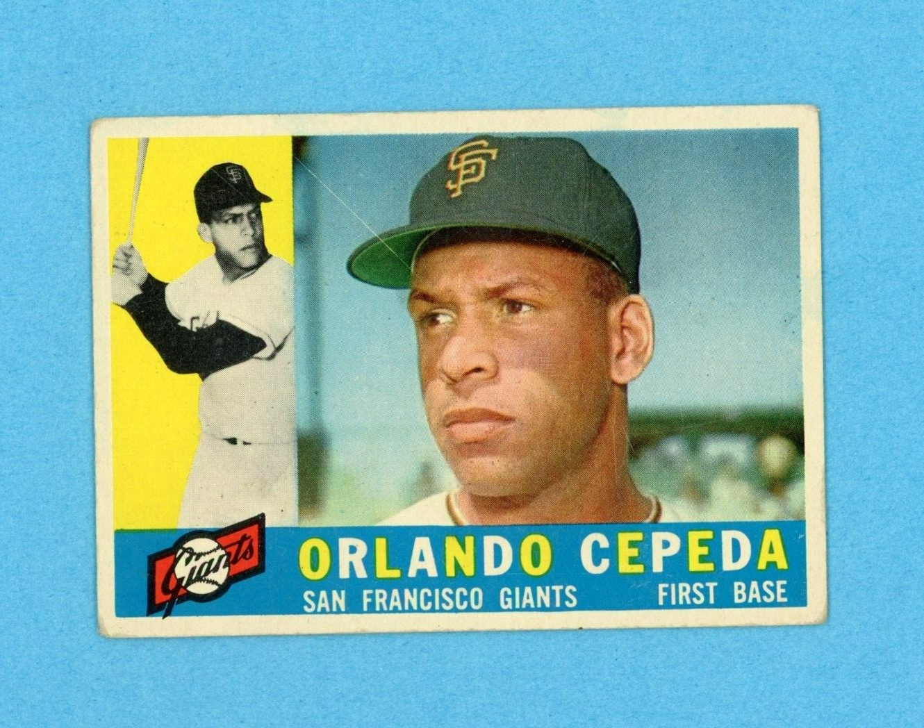 1960 Topps #450 Orlando Cepeda San Francisco Giants Baseball Card Vg/Vg+ ap wksc