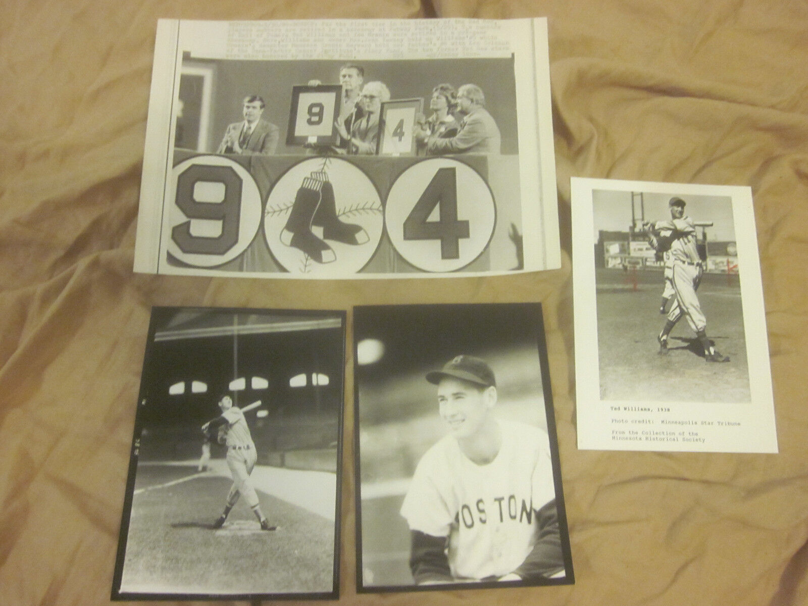 Ted Williams 2nd Generation Photo Lot 8 Different