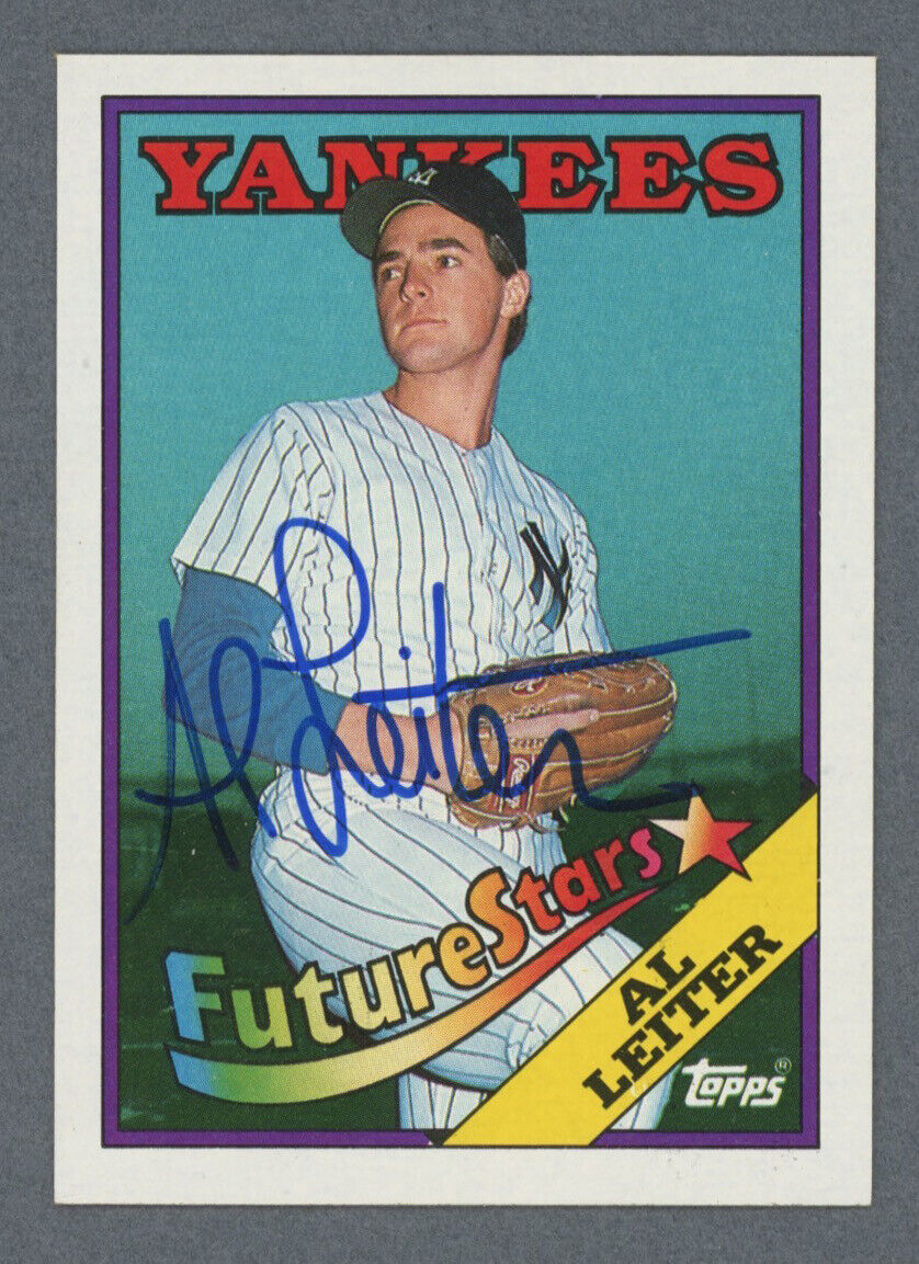 Al Leiter Signed 1988 Topps NY Yankees Rookie Card #18 Auto with B&E hologram