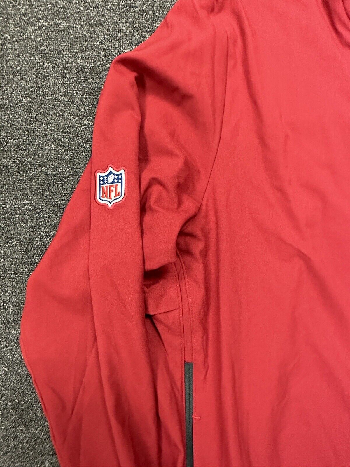 Larry Fitzgerald Arizona Cardinals #11 HOF GAME USED Red Nike Zippered Jacket