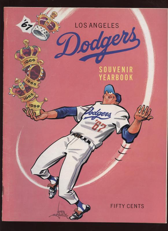 1967 Los Angeles Dodgers Yearbook EXMT+