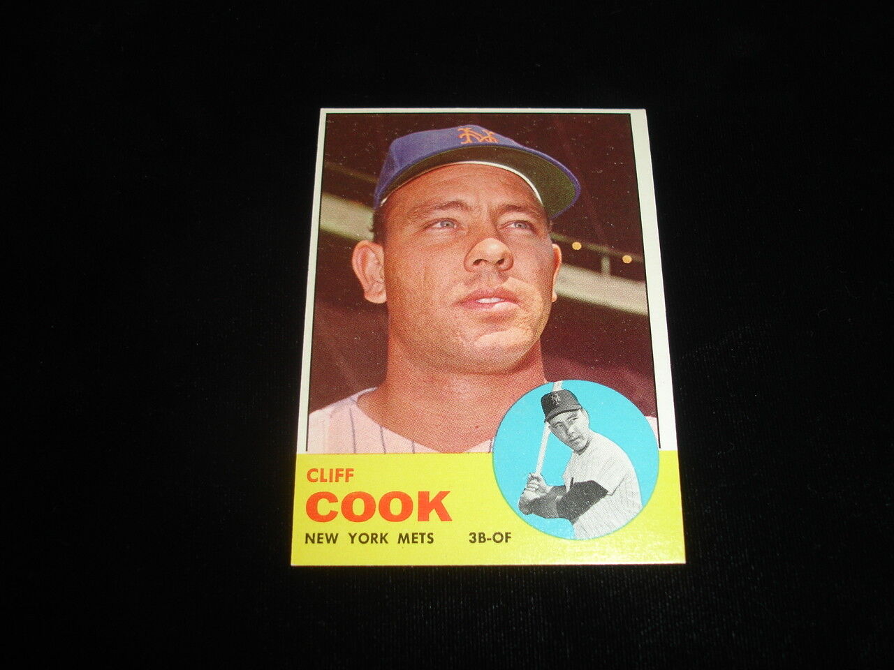 1963 Topps Baseball High Number Card-Cliff Cook-New York Mets-#566-NM