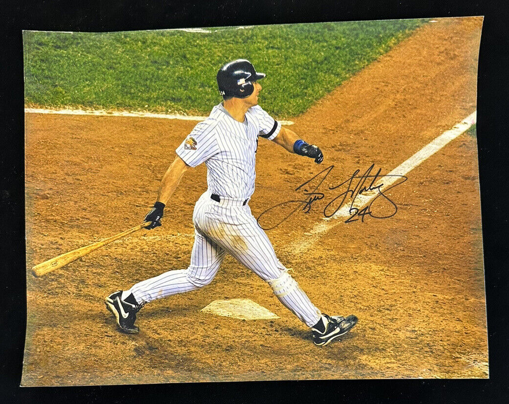 Tino Martinez #24 New York Yankees SIGNED 11x14 Color Action Photo w/ hologram