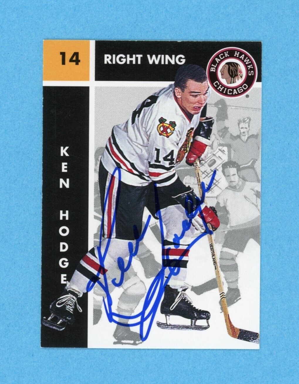 Ken Hodge 1995-96 Parkhurst 1966-67 #23 Autographed Hockey Card