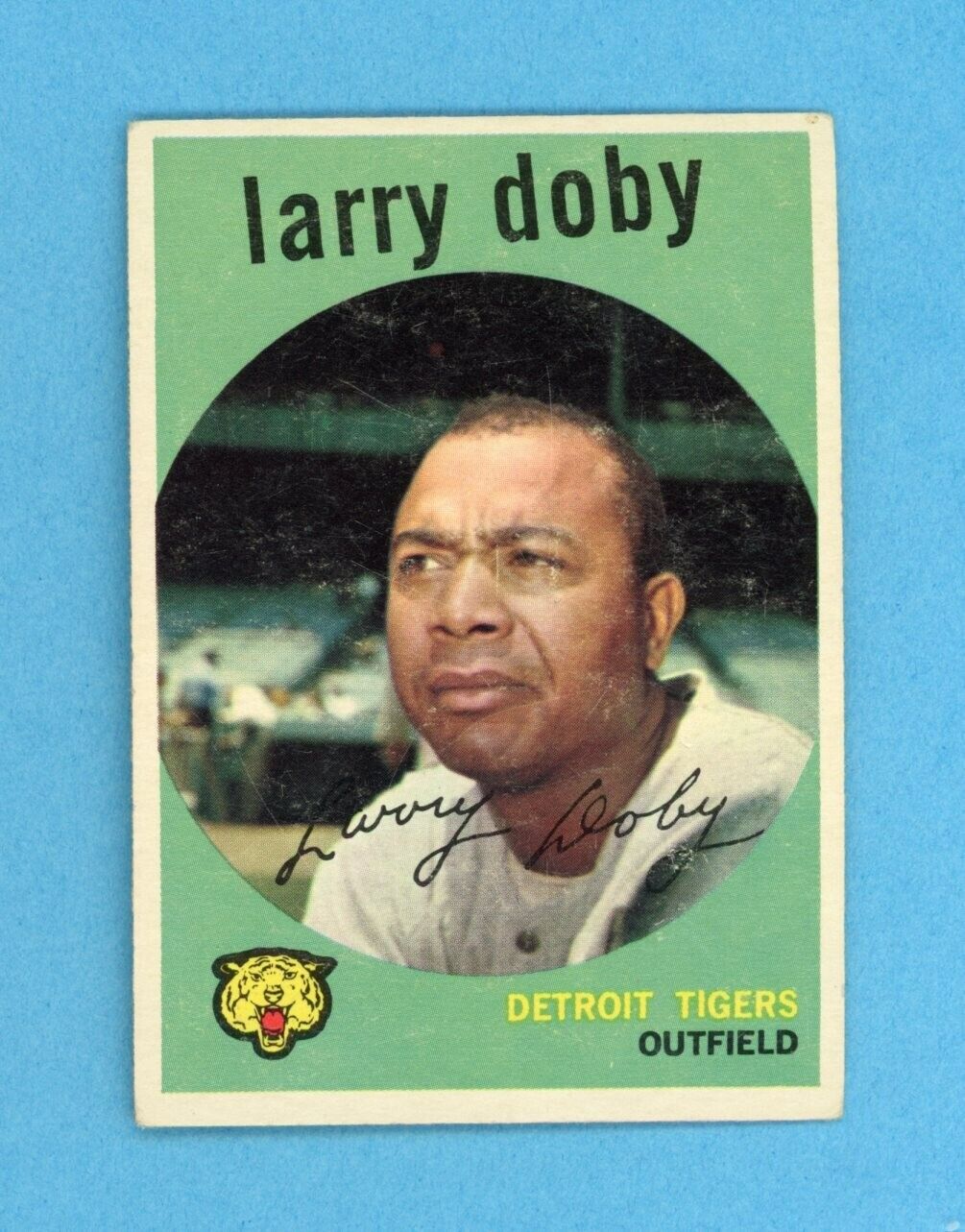 1959 Topps #455 Larry Doby Detroit Tigers Baseball Card Vg/Ex