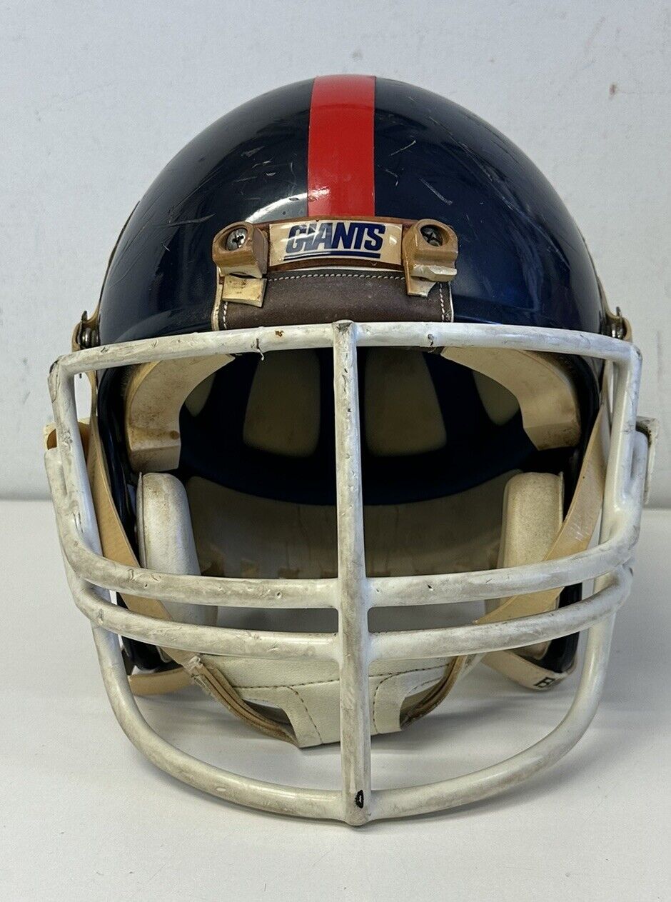 c 1986 Brad Benson New York Giants Game Used Super Bowl XXI Football Helmet #60