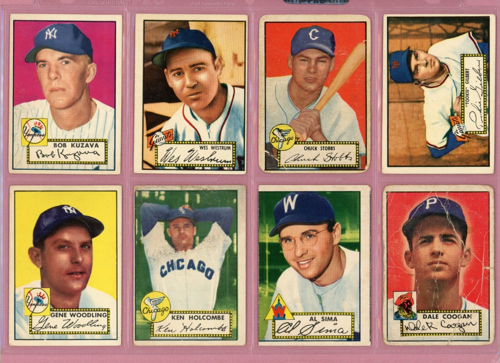 1952 Topps Starter Set Lot of 37 Different Baseball Cards Low Grade