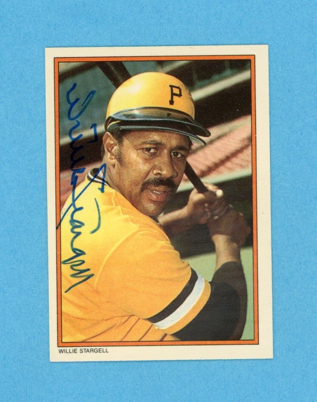 Willie Stargell Pitts Pirates 1985 Topps Circle K #16 Autographed Baseball Card