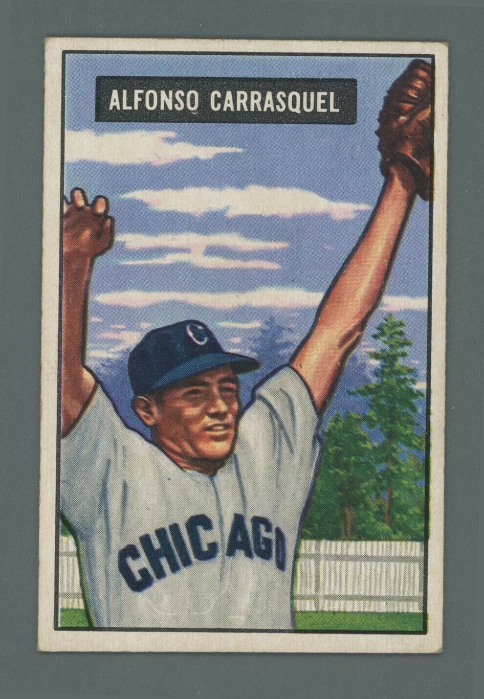 1951 Bowman #60 Chico Carrasquel Chicago White Sox Rookie Baseball Card EX+