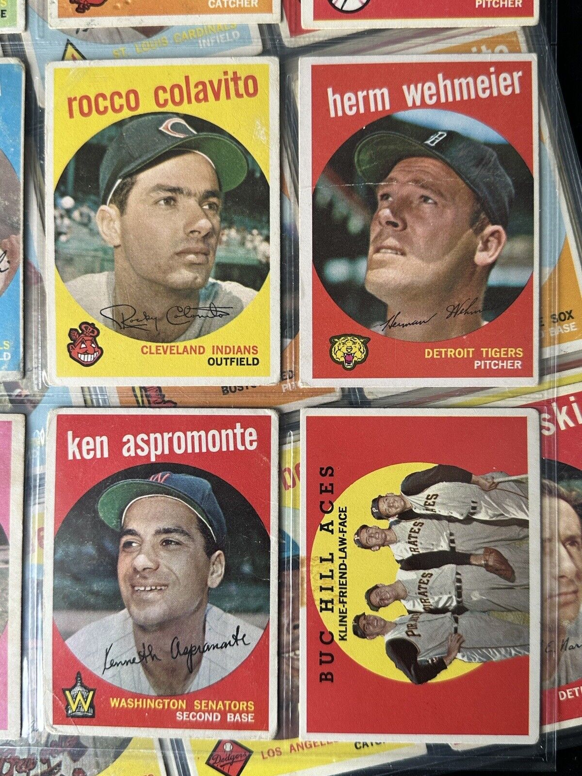 1959 Topps Starter Set Lot of 270 Diff. Baseball Cards w/ 15 HOFers- Low Grade