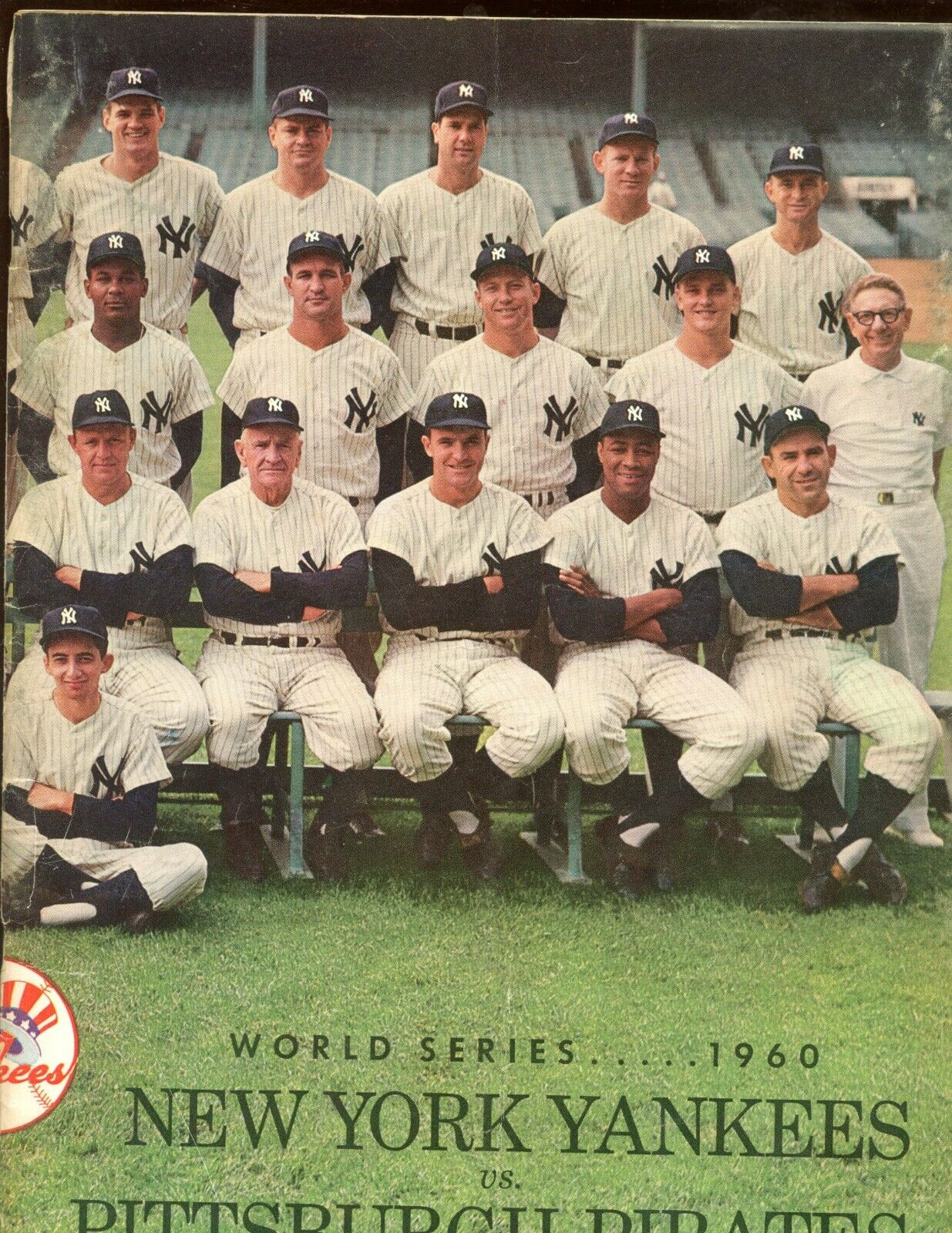 1960 World Series Program Pittsburgh Pirates at New York Yankees VG/EX