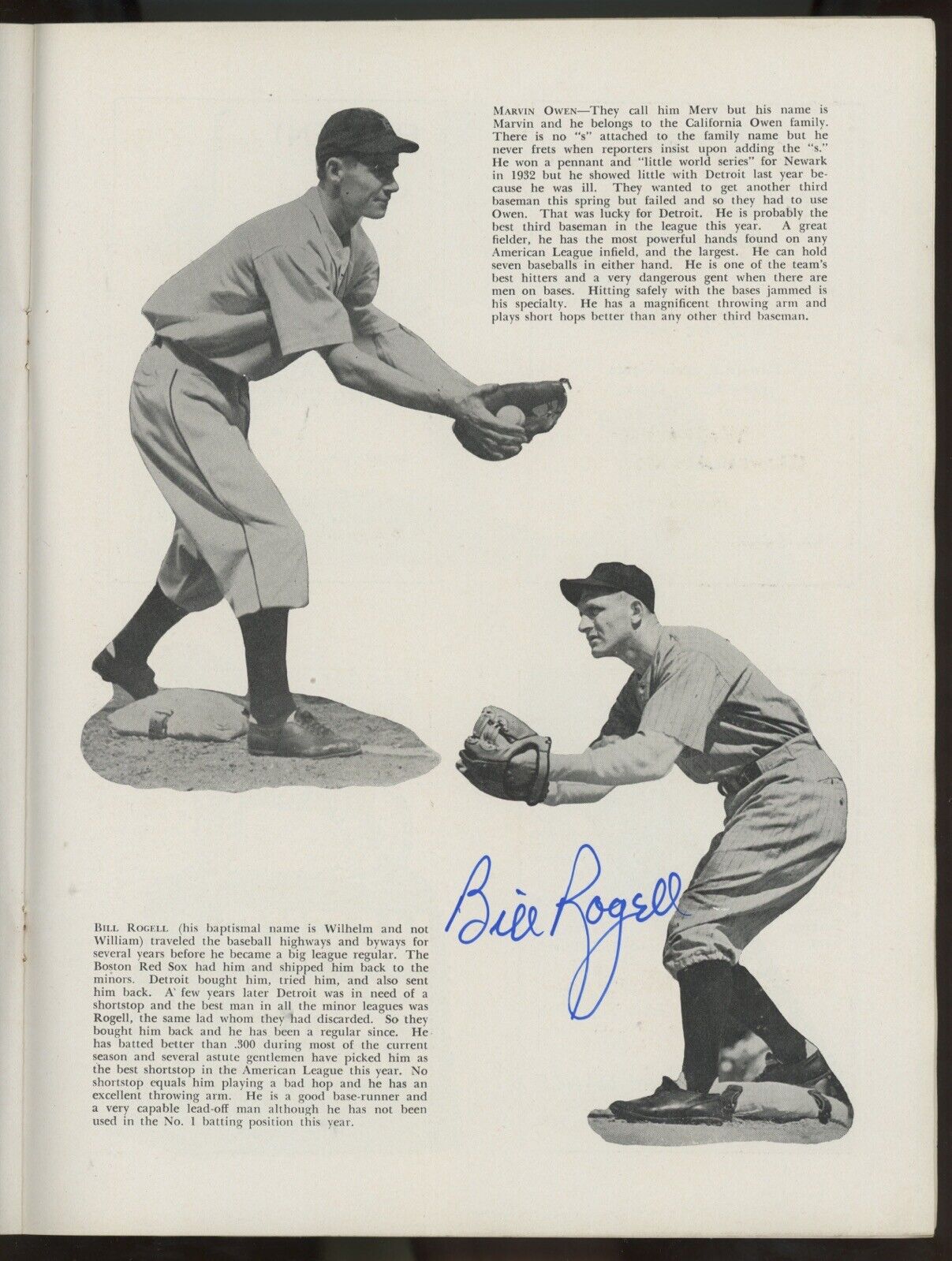 1934 World Series Program Tigers vs Cardinals Signed by Gehringer and 3 others