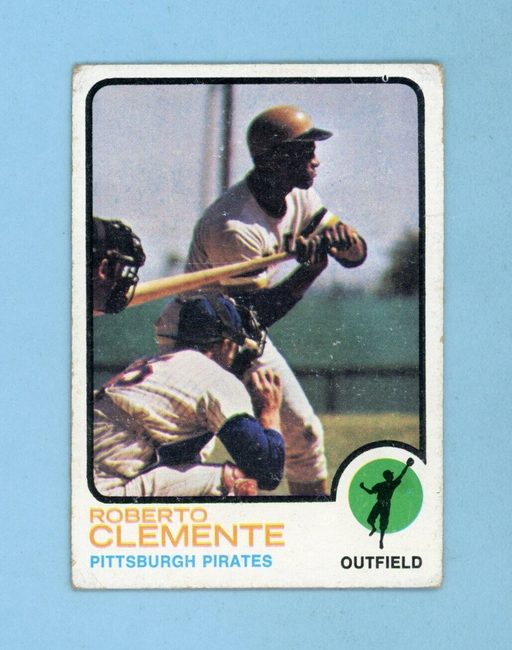 1973 Topps #50 Roberto Clemente Pittsburgh Pirates Baseball Card Low Grade